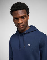 Lee Plain Hoodie Męska Bluza z Kapturem Nierozpinana Navy L80YFW35 112333648